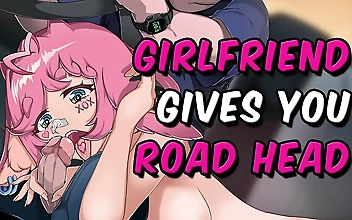 Shy Asian Beauty's Steamy Encounter in the Car