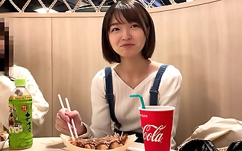 极品 Dark Haired Asian Babe Gets Rough With Several