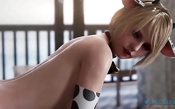 与 Sexy Glasses Girl Takes Charge and Swallows After